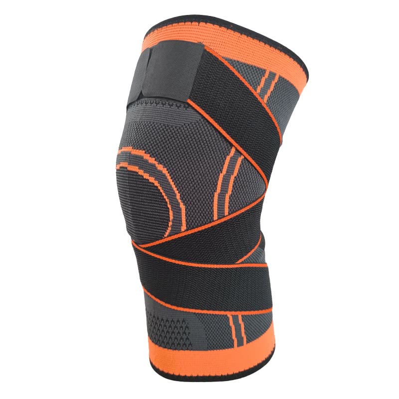 Knee Brace for Knee Pain Relief, Compression Knee Sleeves with Patella Gel Pad & Side Stabilizers - Orangeish gray - XXL - A pair - image 10