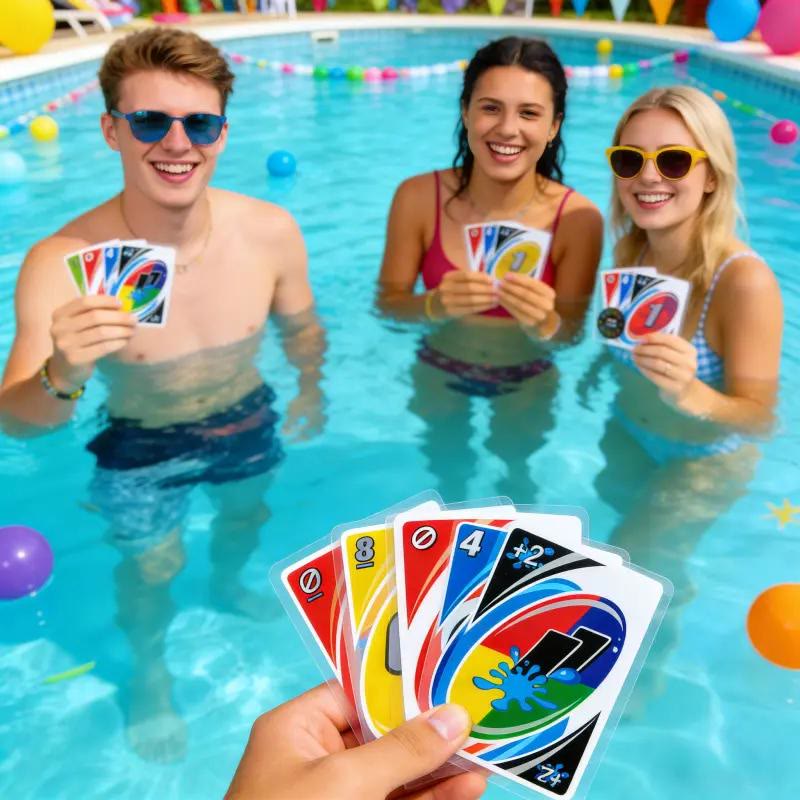 Waterproof Clear Playing Cards, Plastic Card Game for Pool, Beach, Camping & Travel - image 3