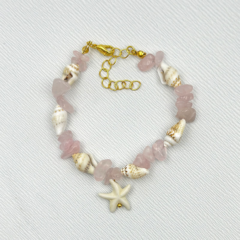 Beach Shell And Starfish Handmade Bracelet - 28 - 15-20cm - image 35