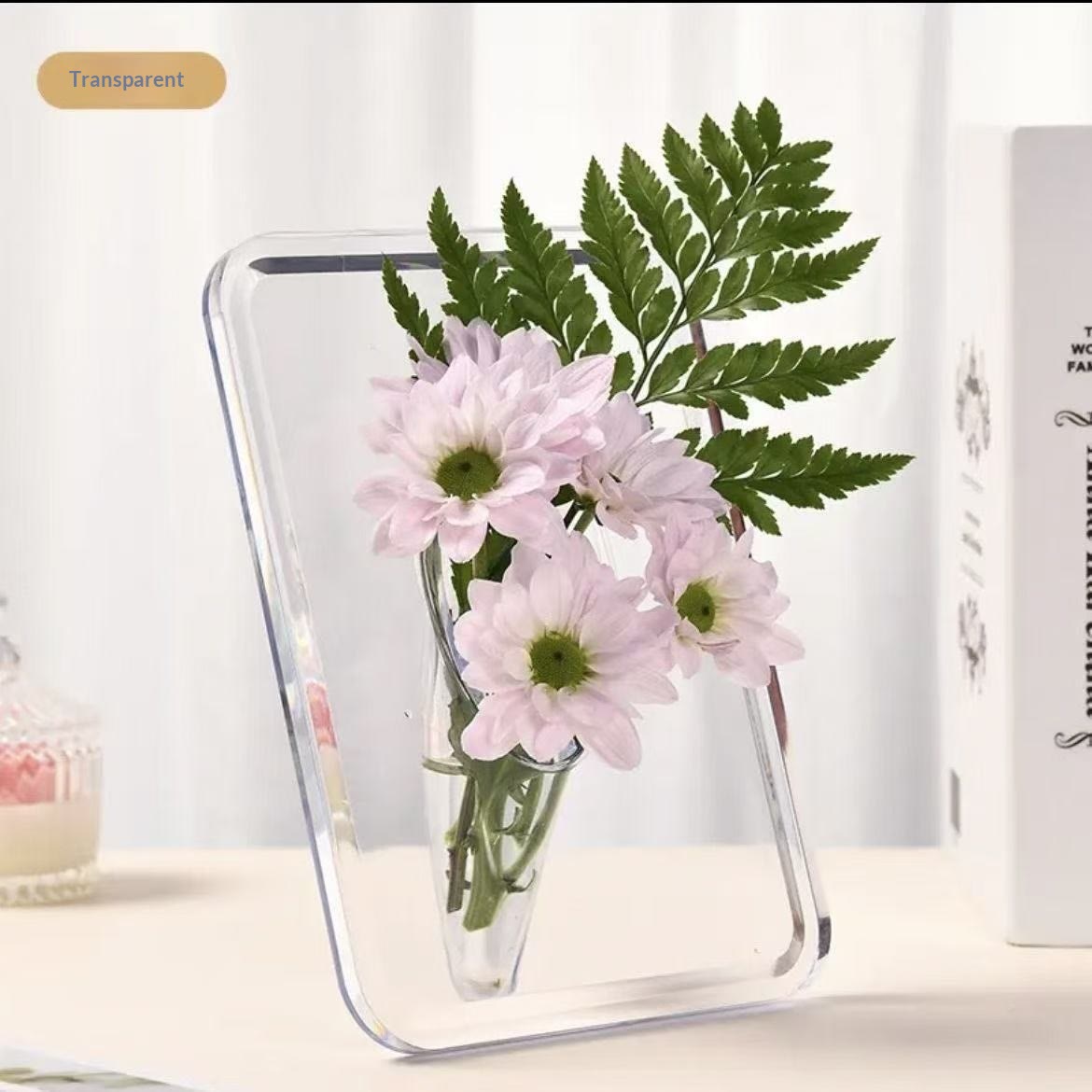 Photo Frame Vase for Fresh & Dried Flowers, Elegant Home Decor Gift - image 3