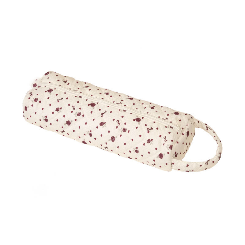 Quilted Multi‑Purpose Storage Bag, Portable Zipper Cosmetic Makeup Pouch with Handle - L - image 18