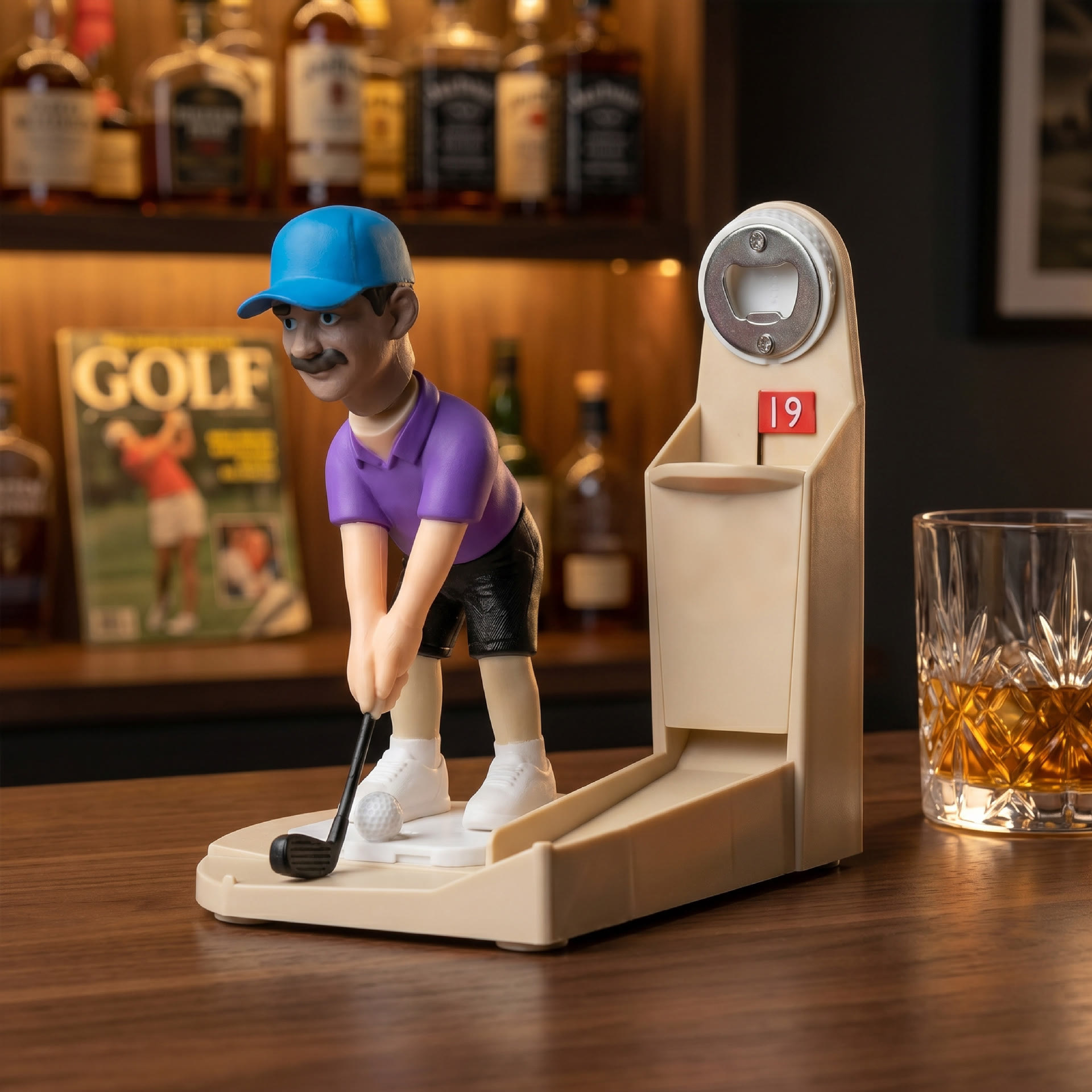 Novelty Golf Bottle Opener Freestanding Golfer Figurine Bottle Opener for Desktop, Openers|Collectibles - image 5
