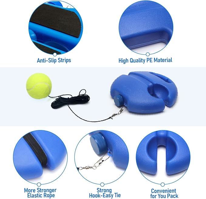 Tennis-Trainer Set 2pcs Tennis Bouncing Balls Tennis Ball |  Portable Innovative Ball Game for Outdoors - image 3