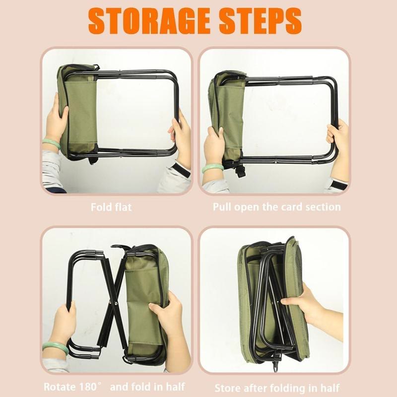 Compact Portable Folding Chair - Ultra-Lightweight All-Weather Camping Accessory - image 3