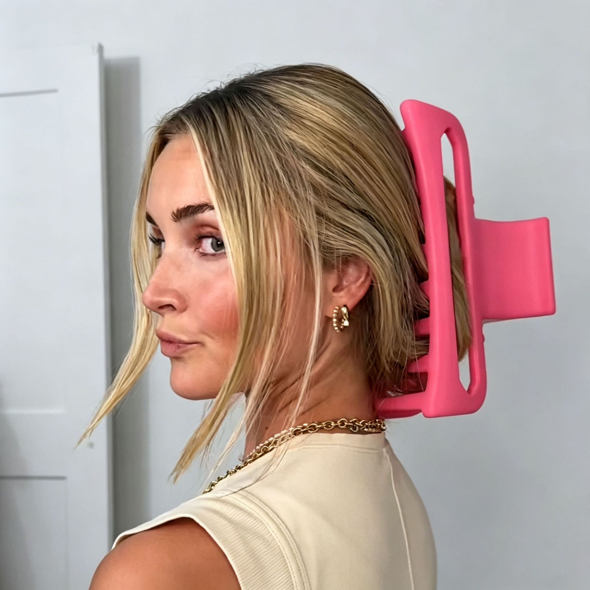  Extra Large Pink Claw Clip - image 4