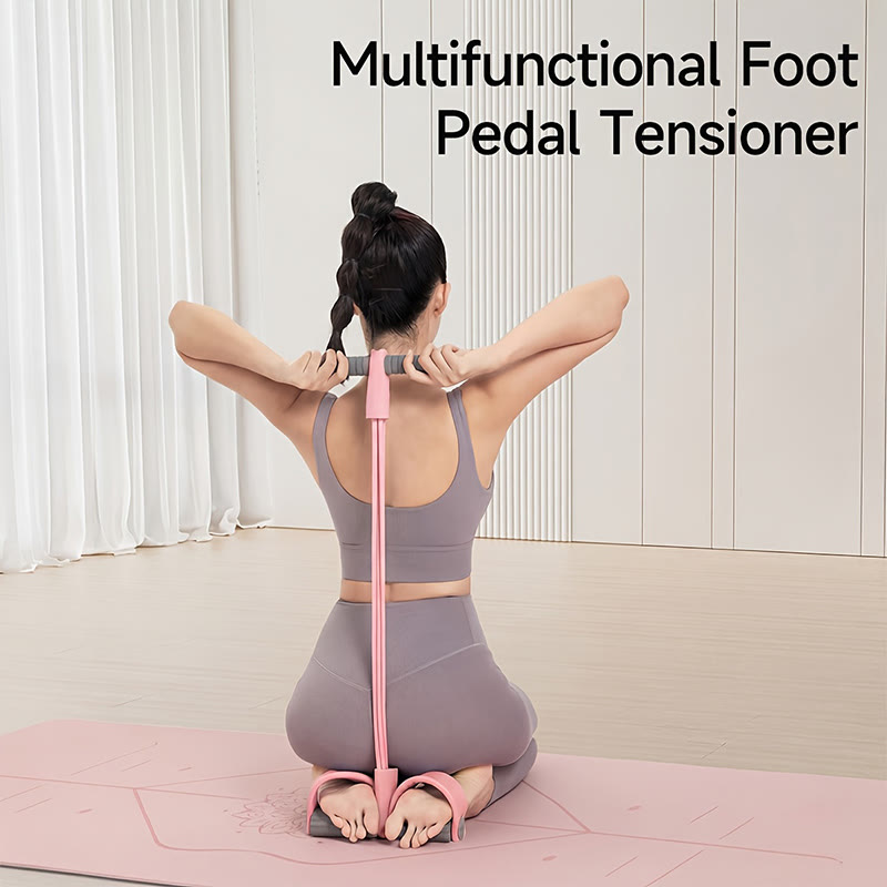 Pedal Resistance Bands With Handles, 6-tube Elastic Yoga Pedal Puller - image 7