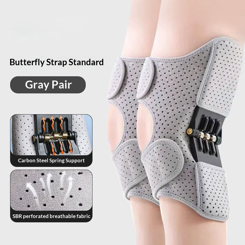 Knee Booster,KneeBooster Brace Joint Support Spring Stabilizer（2pcs) - Grey - A pair - image 10