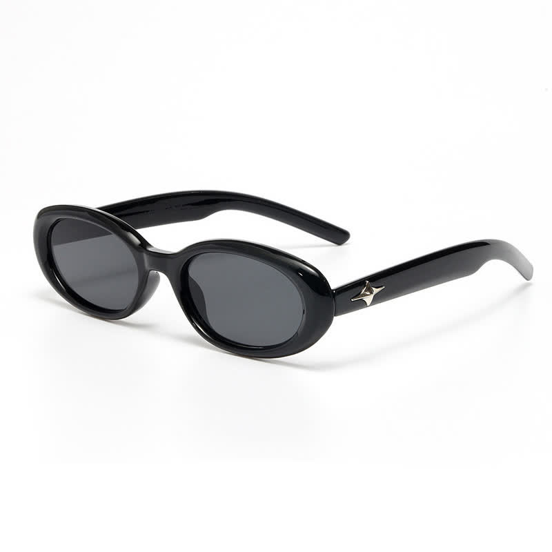 Spykay™ SG60719 Star Design Oval Frames Hipster Sunglasses - Black - image 10