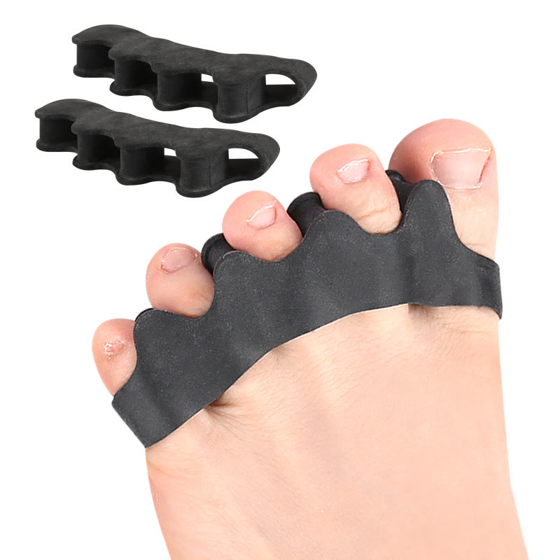 4PCS Gel Toe Separators for Bunion Relief, Washable Hallux Valgus Corrector & Hammer Toe Spacer - Black - 7.3 x 2.5 x 1.4 cm - 8PCS - image 11