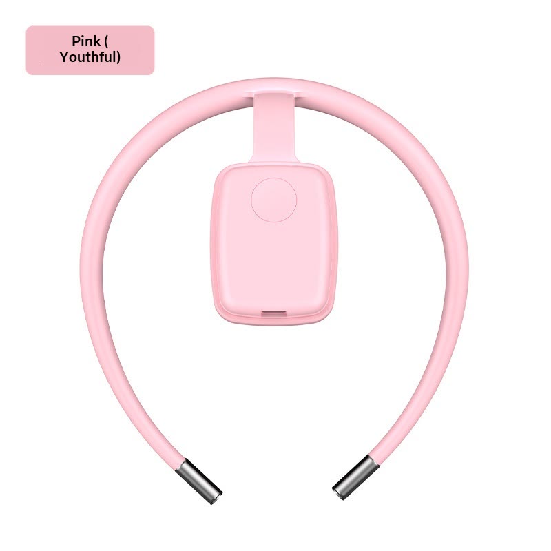 AI Smart Neck Posture Corrector Ring, Vibration Reminder Anti‑Hunchback Sitting Posture Trainer - Pink - image 8