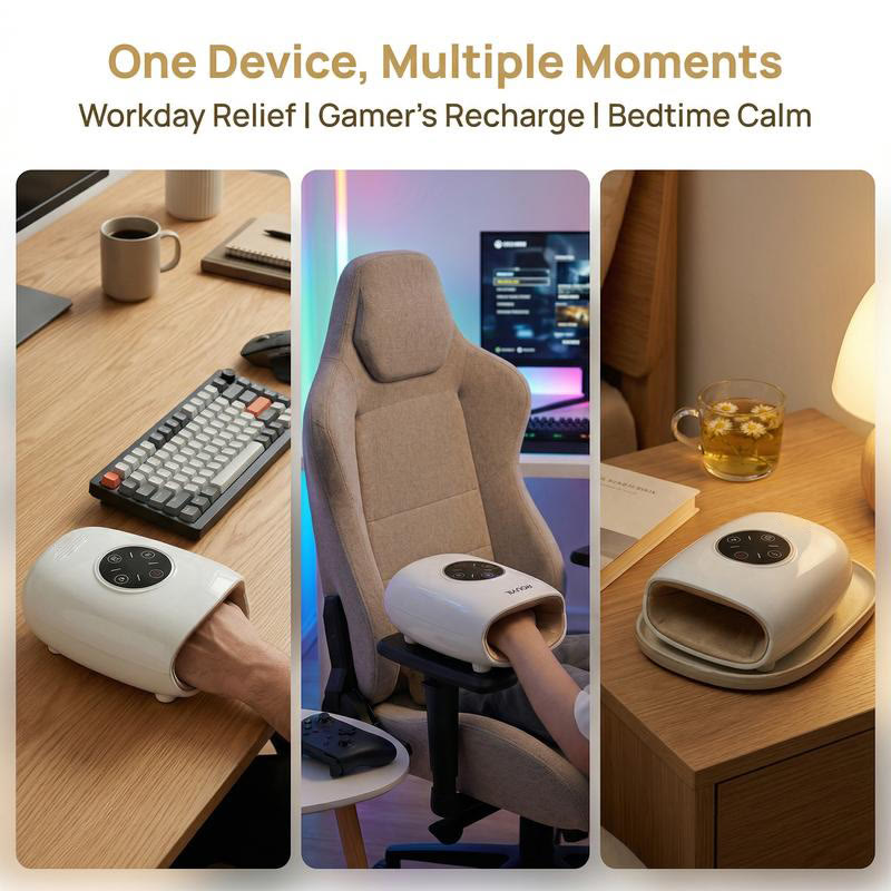 Cordless Hand Massager with Heat & Air Compression - image 9