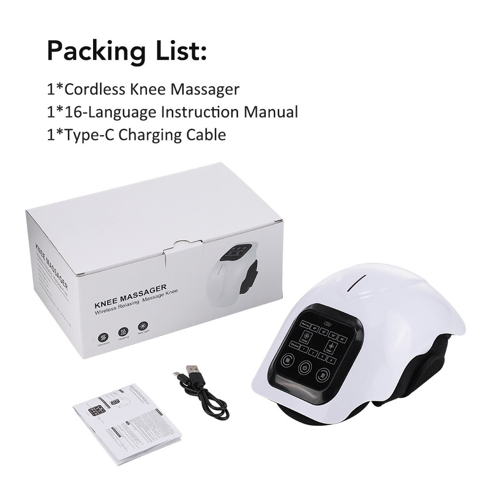 Cordless Knee Massager with Heat, Vibration & Infrared Therapy for Joint Pain Relief - image 11