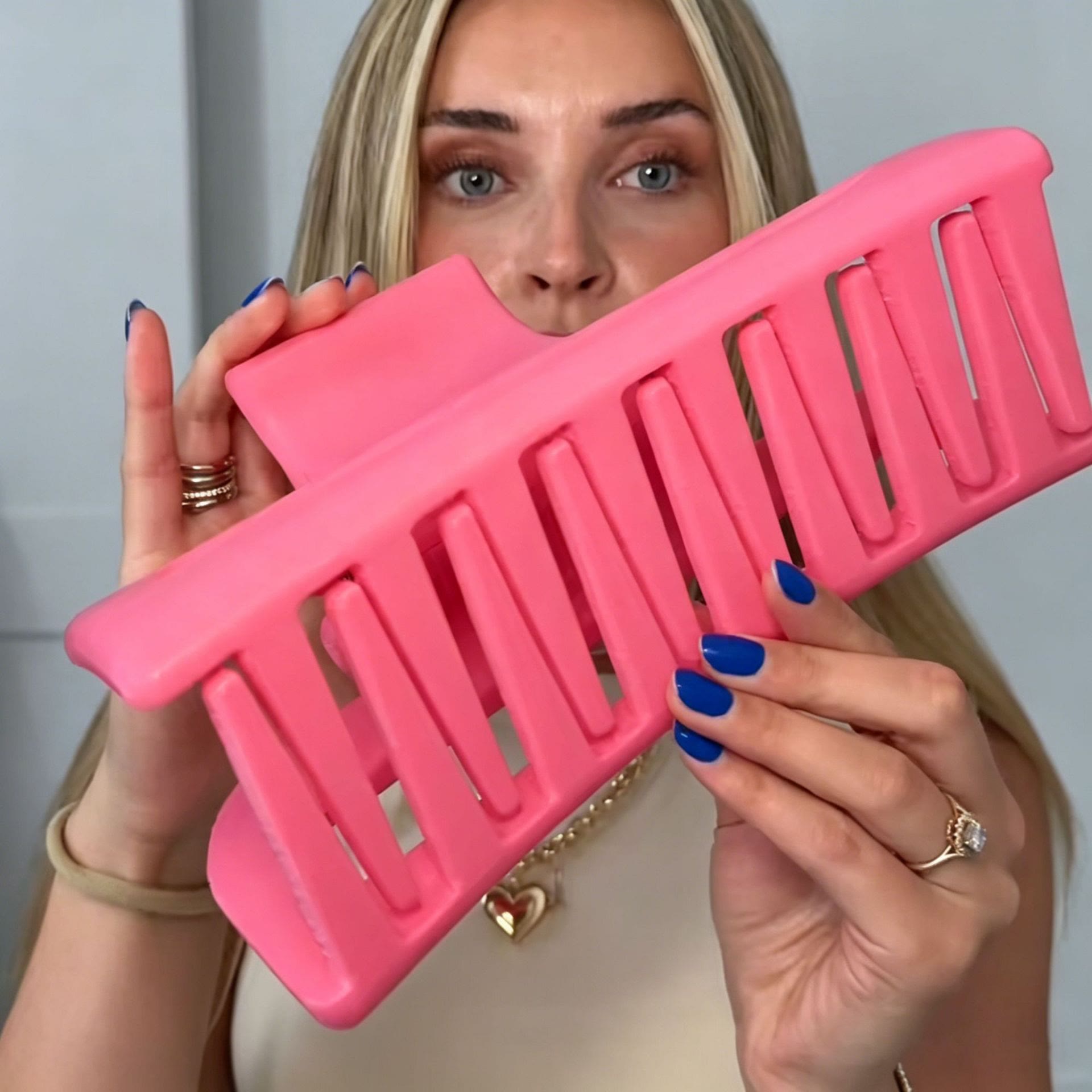  Extra Large Pink Claw Clip - image 3