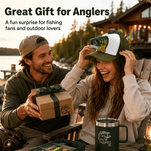 Fishing Lover 3D Fish Hat, Novelty Outdoor Adjustable Cap - image 10