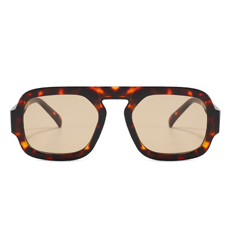 Spykay™ SG60722 Square Frame Leopard Print Cycling Aviator Sunglasses - image 13