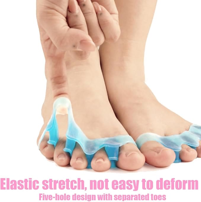 4PCS Gel Toe Separators for Bunion Relief, Washable Hallux Valgus Corrector & Hammer Toe Spacer - image 5