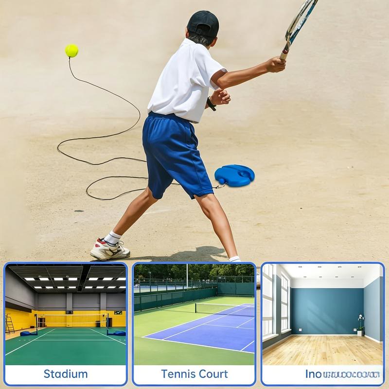 Tennis-Trainer Set 2pcs Tennis Bouncing Balls Tennis Ball |  Portable Innovative Ball Game for Outdoors - image 8
