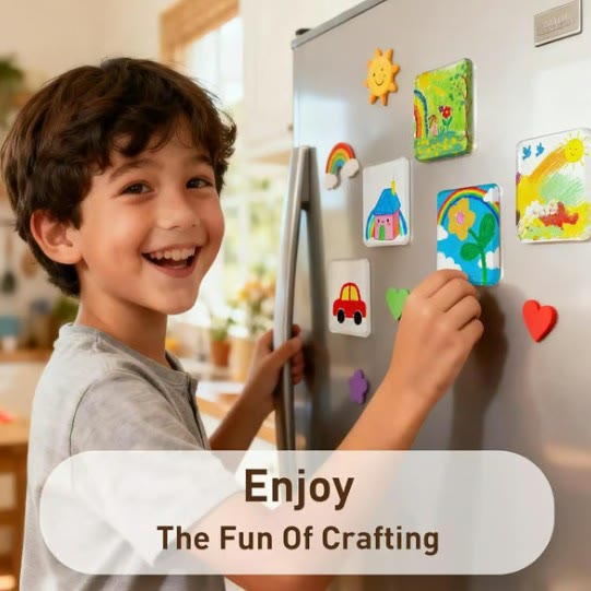 Clear Acrylic DIY Fridge Magnets Set with Adhesive Backing – Square Magnetic Photo Frames - 🔥20PCS(Save $10) - image 10