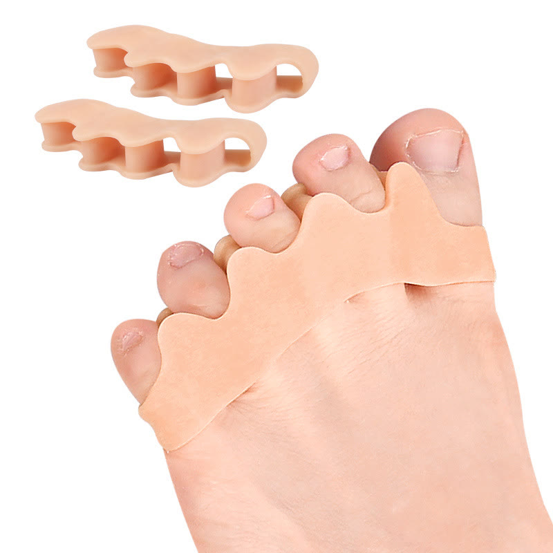 4PCS Gel Toe Separators for Bunion Relief, Washable Hallux Valgus Corrector & Hammer Toe Spacer - Camel - 7.3 x 2.5 x 1.4 cm - 8PCS - image 13