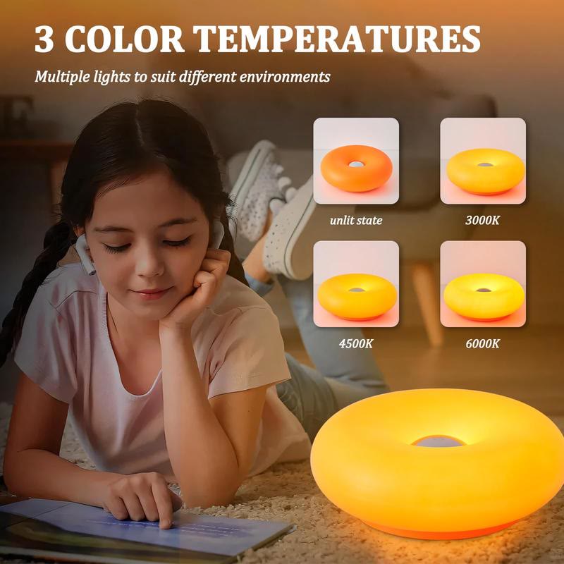 Acrylic-Orange Donut Mood Lamp, Rechargeable Swing Arm Wall Light - image 10