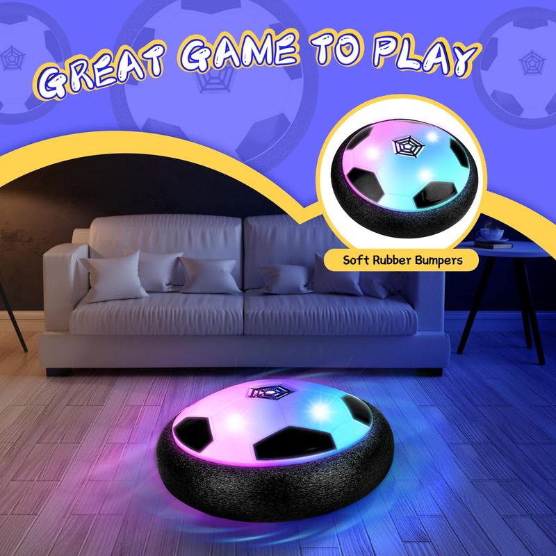 Indoor Hover Soccer Ball Game - LED Light Up Floating Ball  - image 4