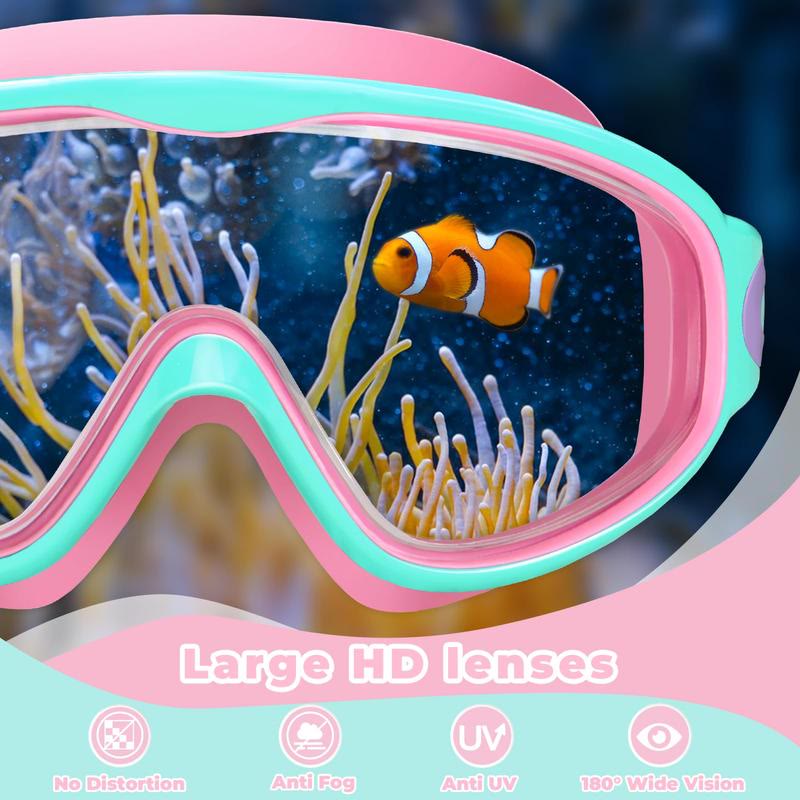 2 Pack Kids Swim Goggles For 3-15 Uv Protection Anti-fog High Definition Waterproof  - image 6