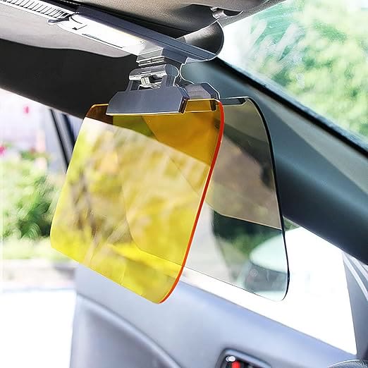 Car Sun Visor, Car 2 in 1 Day and Night Anti-Glare Mirror - image 4