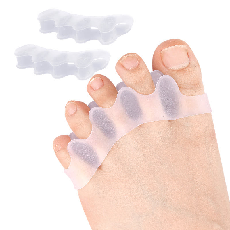 4PCS Gel Toe Separators for Bunion Relief, Washable Hallux Valgus Corrector & Hammer Toe Spacer - Transparent - 7.3 x 2.5 x 1.4 cm - 8PCS - image 14