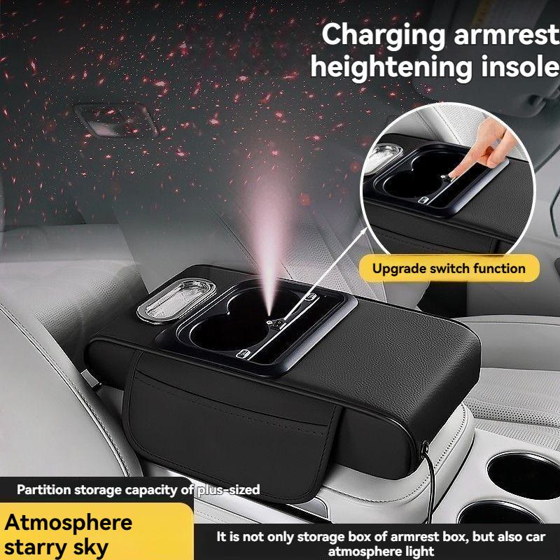 2026 New Model Car Armrest Box Height Riser - Nappa Leather & Memory Foam Car Accessories - image 8