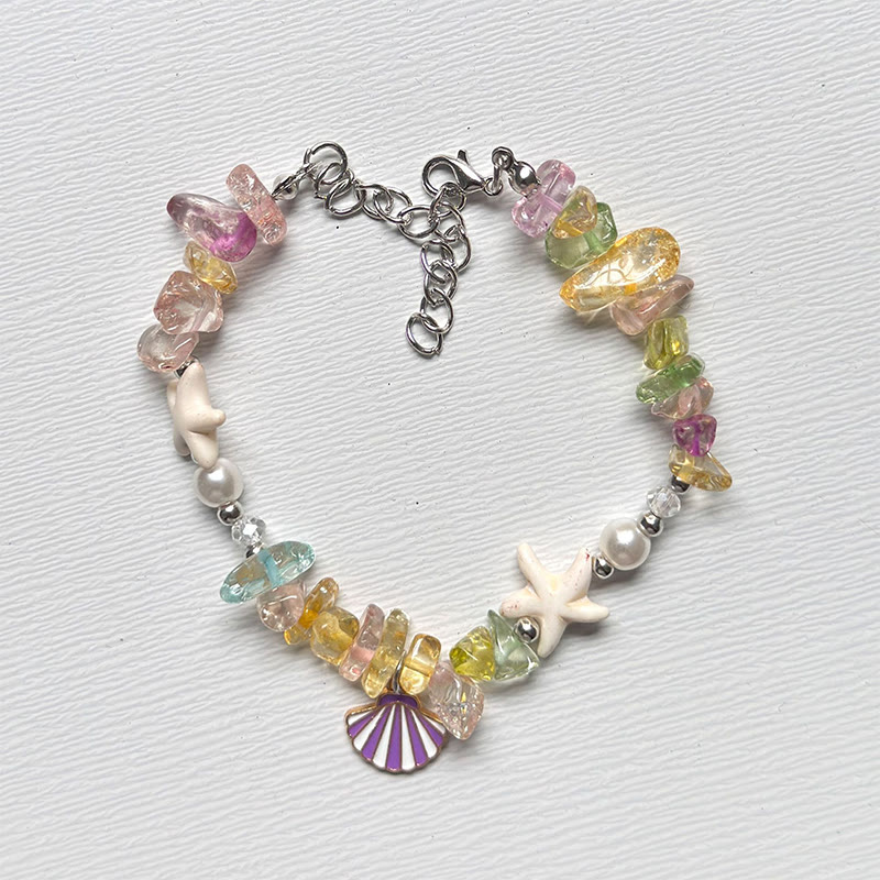 Beach Shell And Starfish Handmade Bracelet - 25 - 15-20cm - image 32