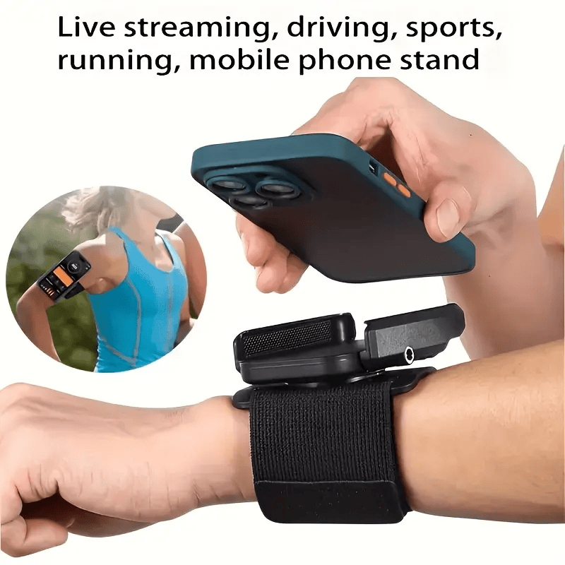 2PCS Adjustable Phone Wrist Armband Holder– 360° Rotatable, Quick-Release Sports Holder for Running & Gym - image 6