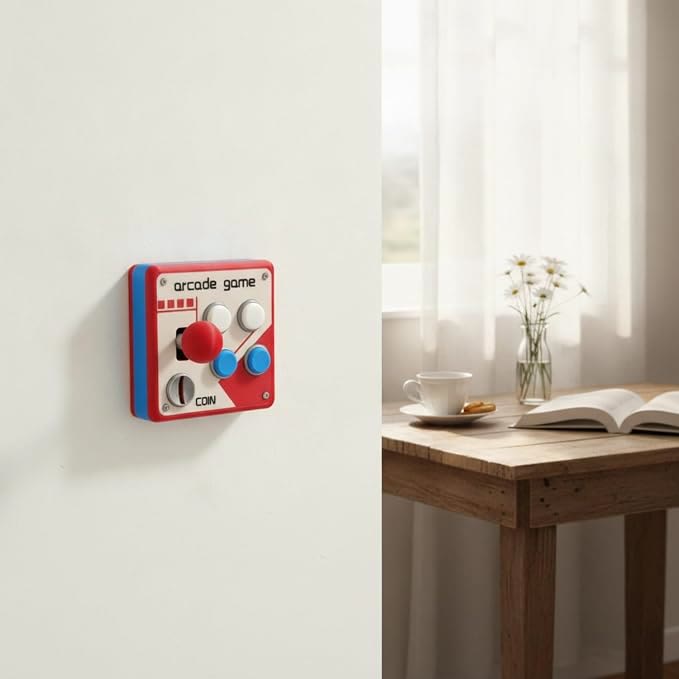 Retro Arcade Switch Panel, Classic Joystick Button Wall Plate - image 5