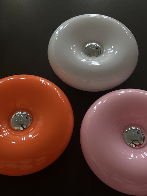Acrylic-Orange Donut Mood Lamp, Rechargeable Swing Arm Wall Light - image 4