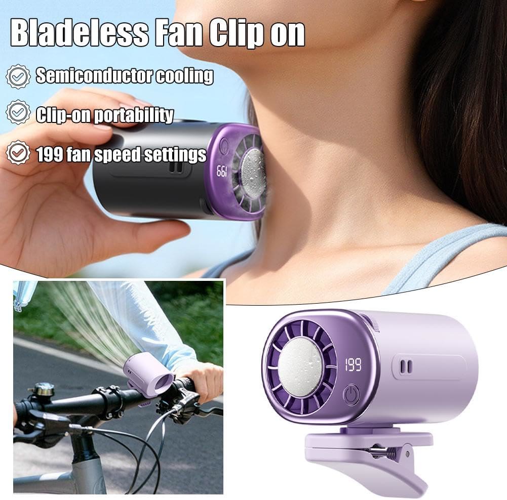 2026 Semiconductor Cooling Car Clip On Fan - 360° Rotation, 199 Speeds Adjustable - image 6