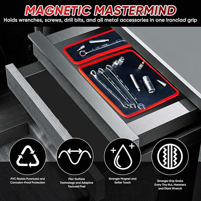 Flexible Magnetic Tool Mat & Tray Holder - Magnetic Tool Tray - image 4