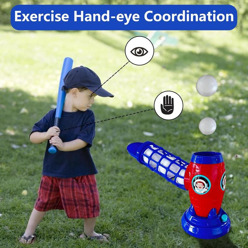 Kids Electronic Baseball Pitching Machine - Auth Pitching Machine with 5 Plastic Baseballs Included - image 5