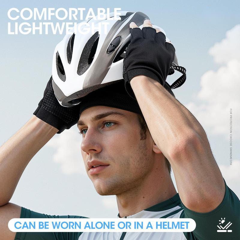 Cycling Cap, Protection Sports Cycling Cap, Hiking Hat, Breathable Sweat-absorbent Helmet Liner - image 9