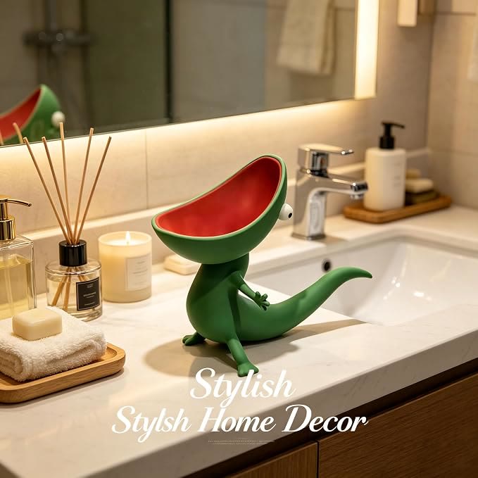 Cute multi-functional lizard stand, monster mouth storage box, soap box - Green - 🔥BUY 2($19.99 Each) - image 8