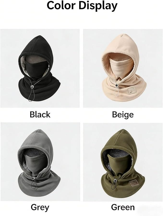 3-in-1 One-piece warm mask hat, Windproof Hat with Face Neck Ear Cover for outdoor Cycling - image 8