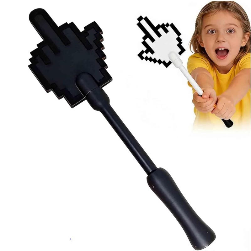 Art Vertical Middle Finger Contactless Payment Stick, 3D Printed Tap to Pay Wand - Black - image 15