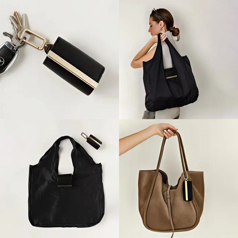 Foldable Keychain Bag – Reusable Expandable Shopping Bag with Key Ring - image 6
