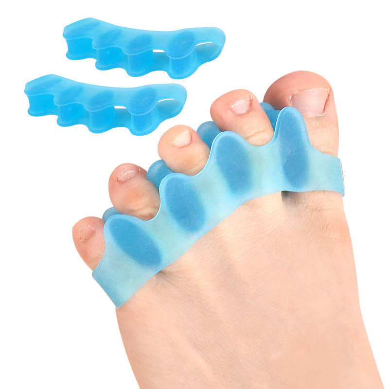 4PCS Gel Toe Separators for Bunion Relief, Washable Hallux Valgus Corrector & Hammer Toe Spacer - Blue - 7.3 x 2.5 x 1.4 cm - 8PCS - image 12