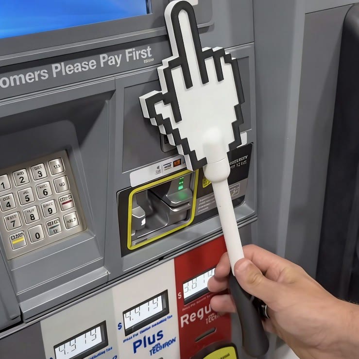 Art Vertical Middle Finger Contactless Payment Stick, 3D Printed Tap to Pay Wand - image 12