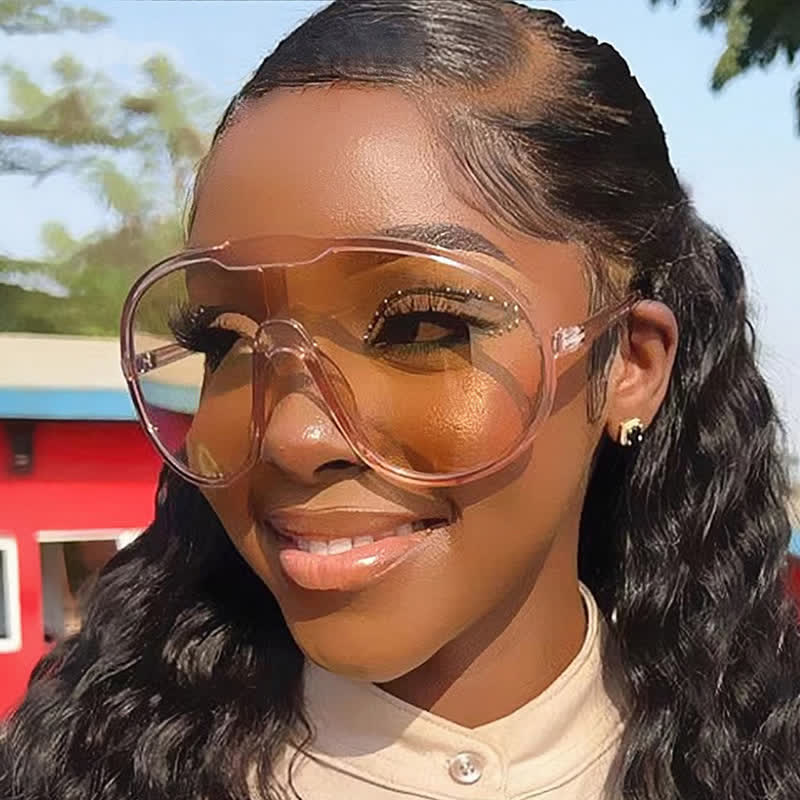 Spykay™ SG60729 One Piece Oversized Aviator Sunglasses - image 12