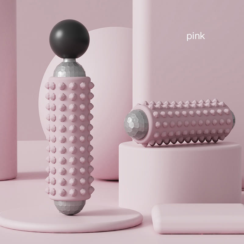 Mini Electric Massage Roller 4 Speeds Vibrating Massage Ball - Pink - image 11