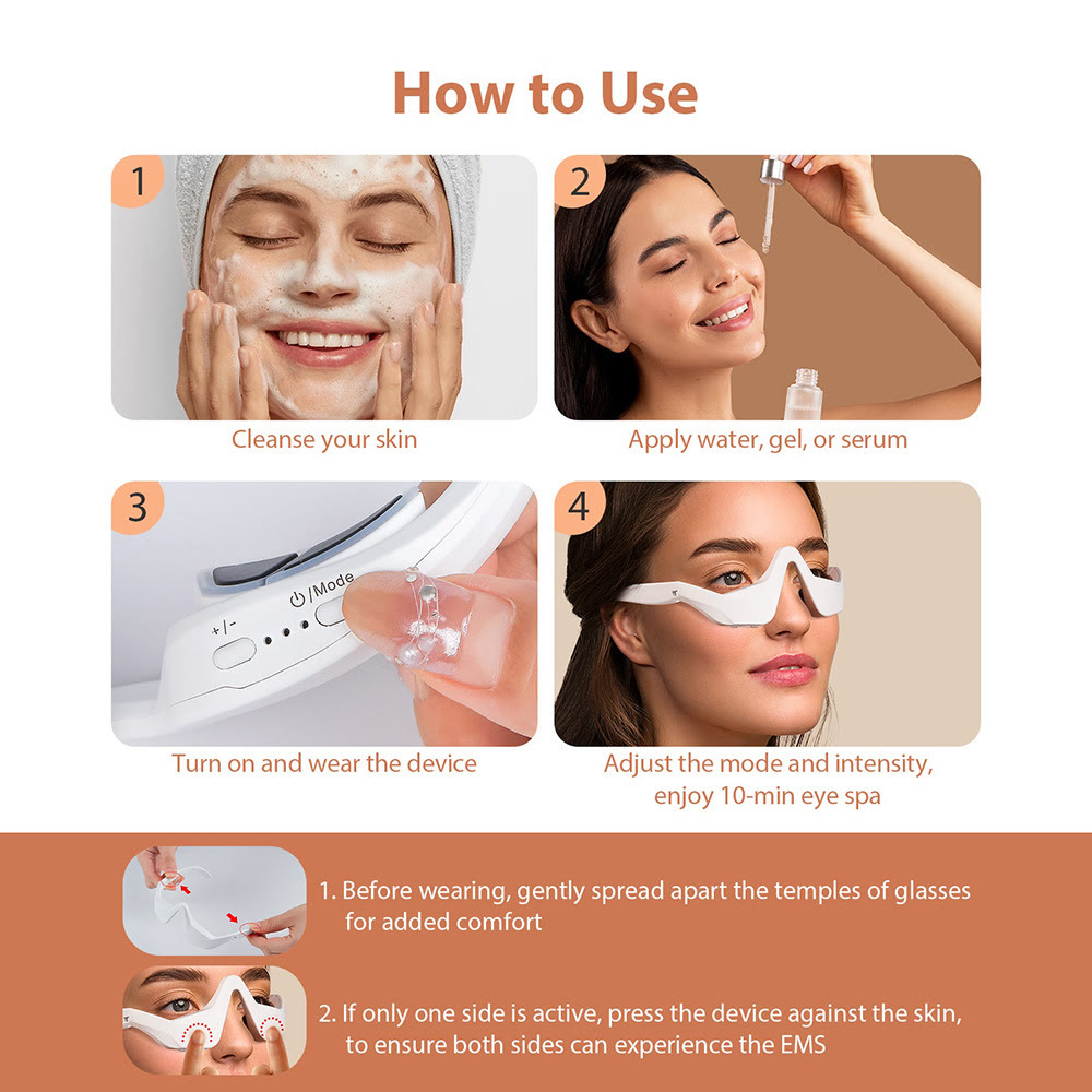 Under-Eye Red Light Therapy Device EMS Eye Massager - image 11
