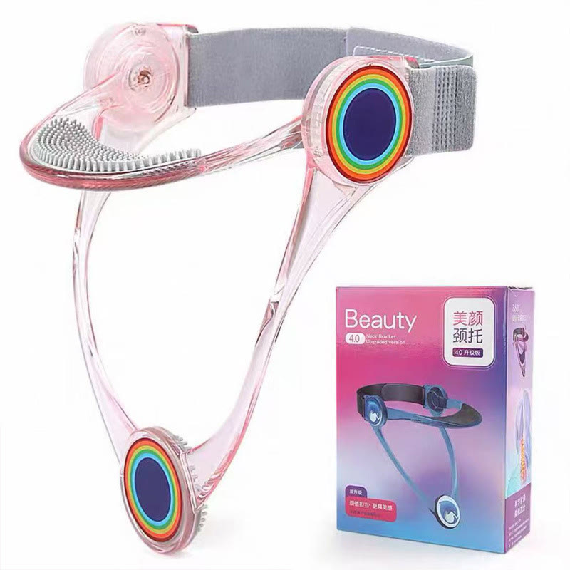 Neck Brace, Neck Collar wtih 360° Adjustable Soft Chin Suppor - Pink - 20.3×14.8×11.5cm - image 12