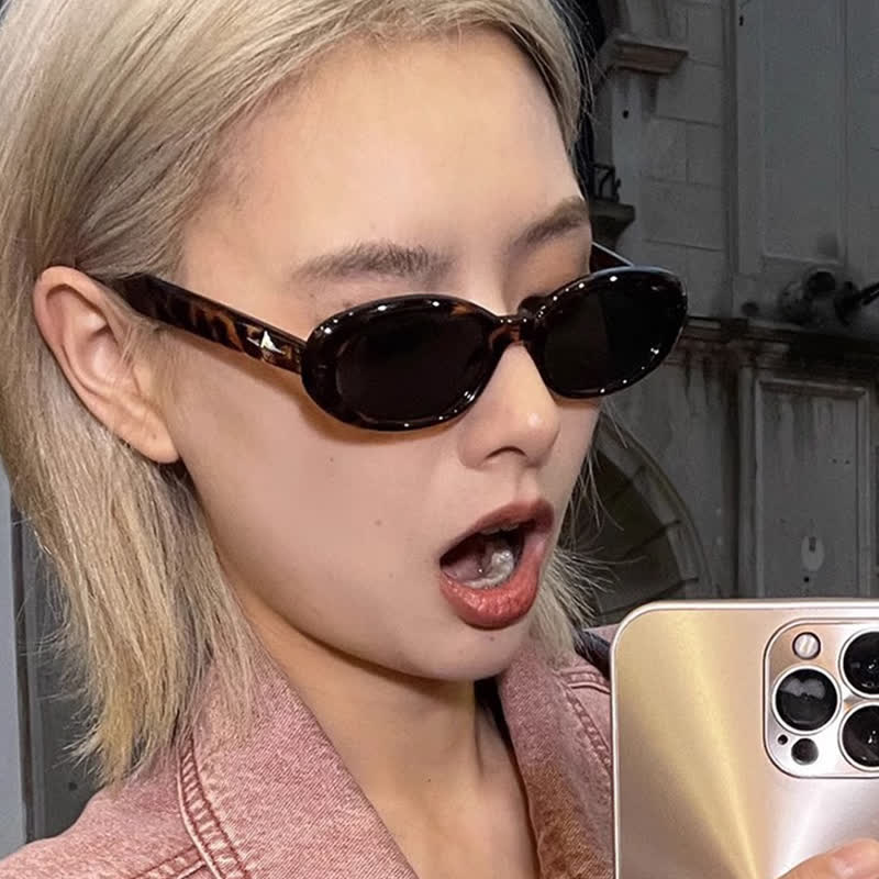 Spykay™ SG60719 Star Design Oval Frames Hipster Sunglasses - image 8