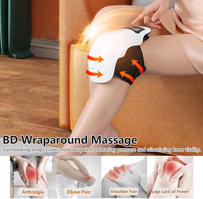 Infrared hot compress therapy device knee massager, home charging vibration massage device - image 5