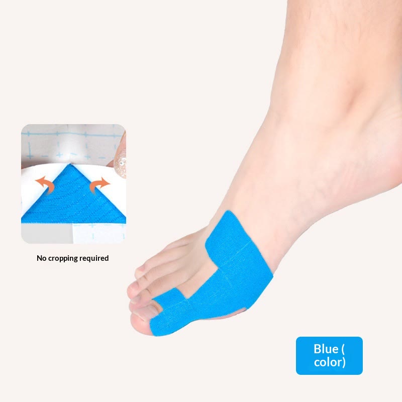 60PCS Pre‑Cut Bunion Corrector Kinesiology Tape, Waterproof Kinesiology Toe Support - Royal Blue - 60PCS - image 11